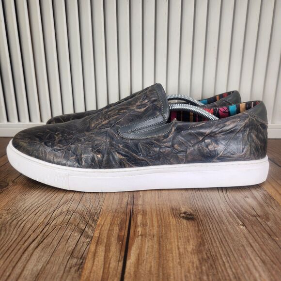 Robert Graham RGS5187 Slip-On Loafers Mens Sz 13 Brown Gray Casual Fashion Shoes - Picture 3 of 9